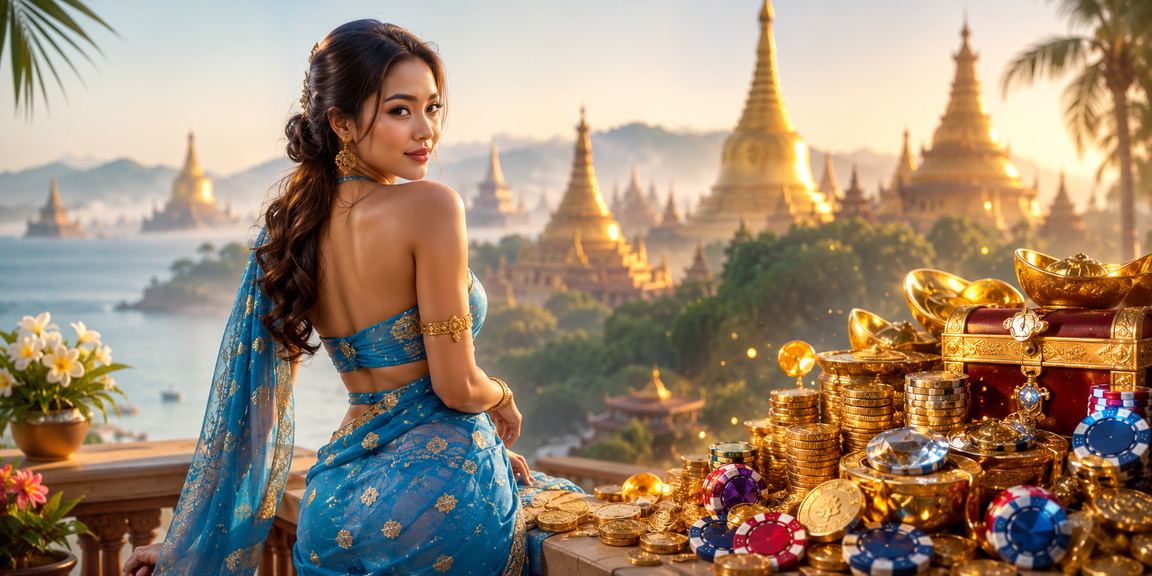 ပုဂံဘုရားများရှေ့တွင် လောင်းကစားစင်